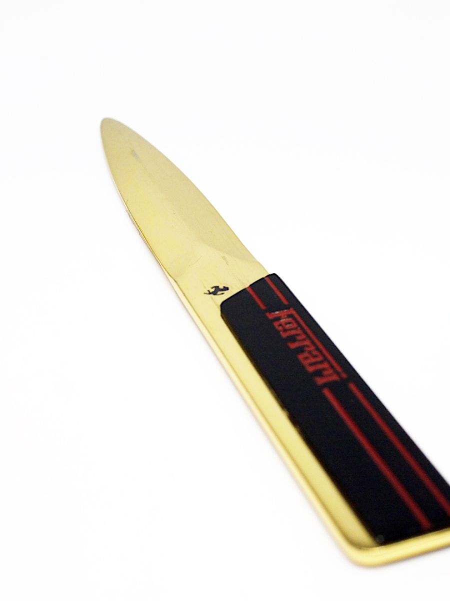 Tagliacarte in argento, corno, legno e metallo
