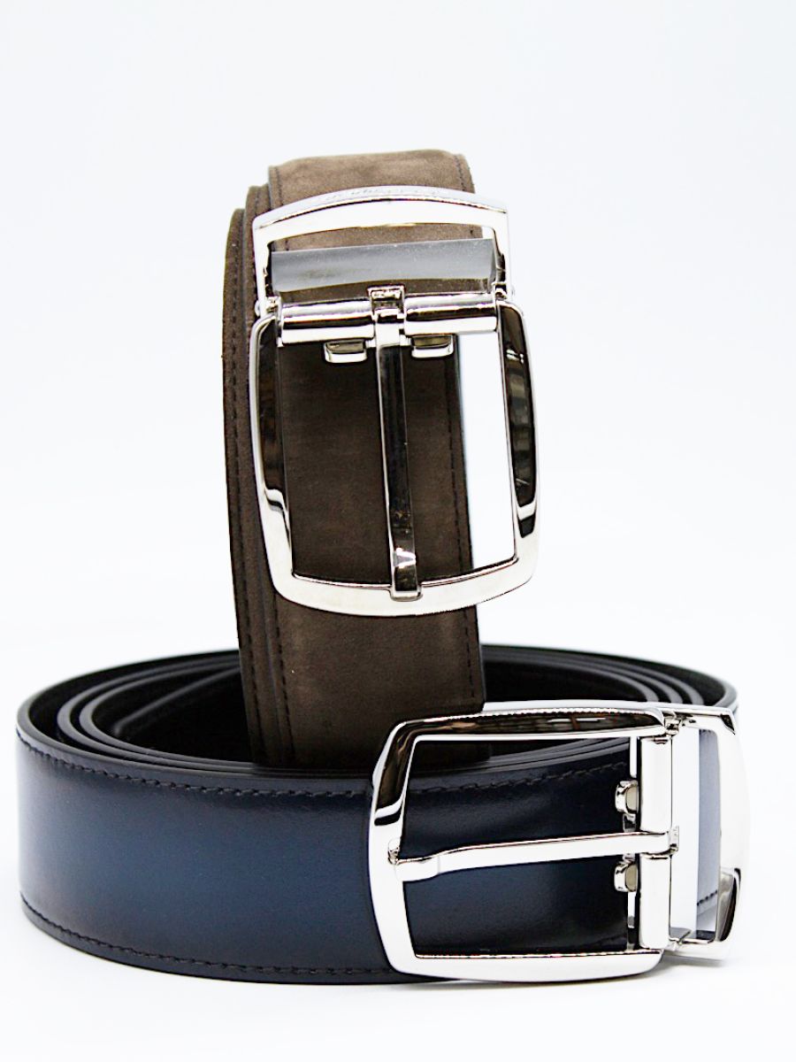 Cinture in pelle Montblanc e S.T. Dupont